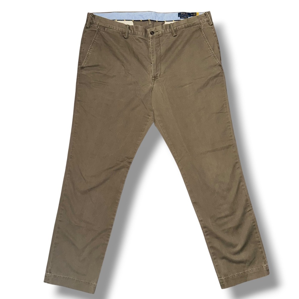 Polo‎ Ralph Lauren Chino Pants Mens 40/32 Sage Green Stretch Slim Fit Twill